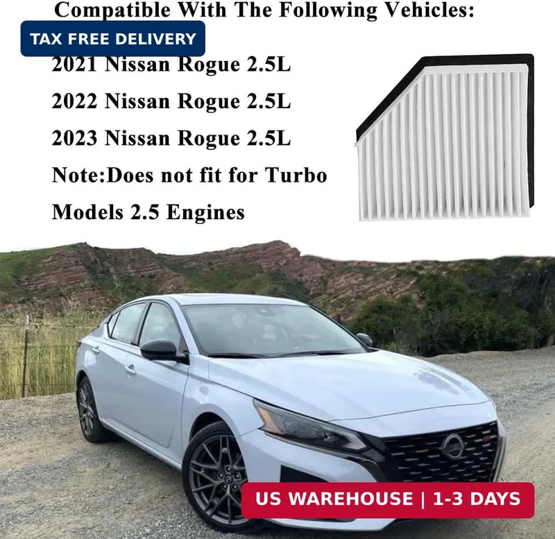 165466RA0A Engine Air Filter Compatible with Nissan Rogue SL SV 2021 2022 2023 U gallery