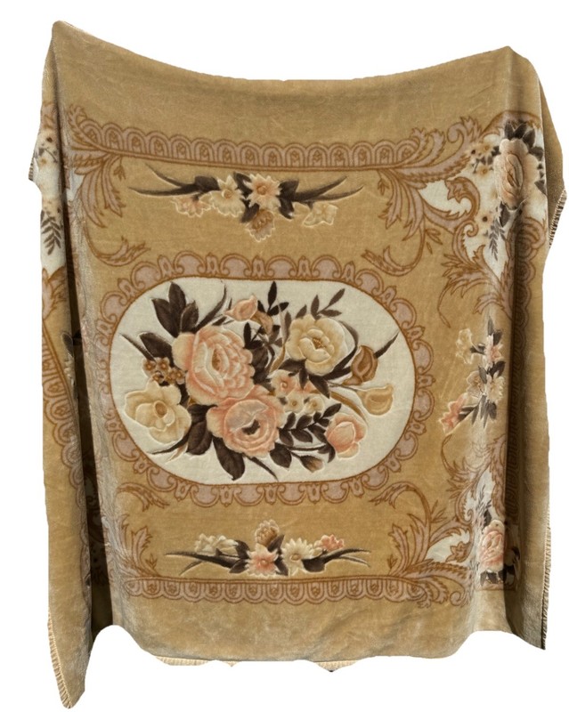 Mink Blanket Spain Plush Heavyweight Clipper Ship Floral Double Sided Polar Bear gallery