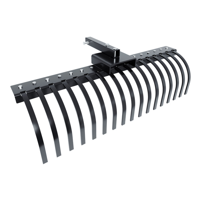 Fits 2" Receiver ATV/UTV 48" Landscape Rake Pine Straw Rake Rock Rake 17 Tines gallery