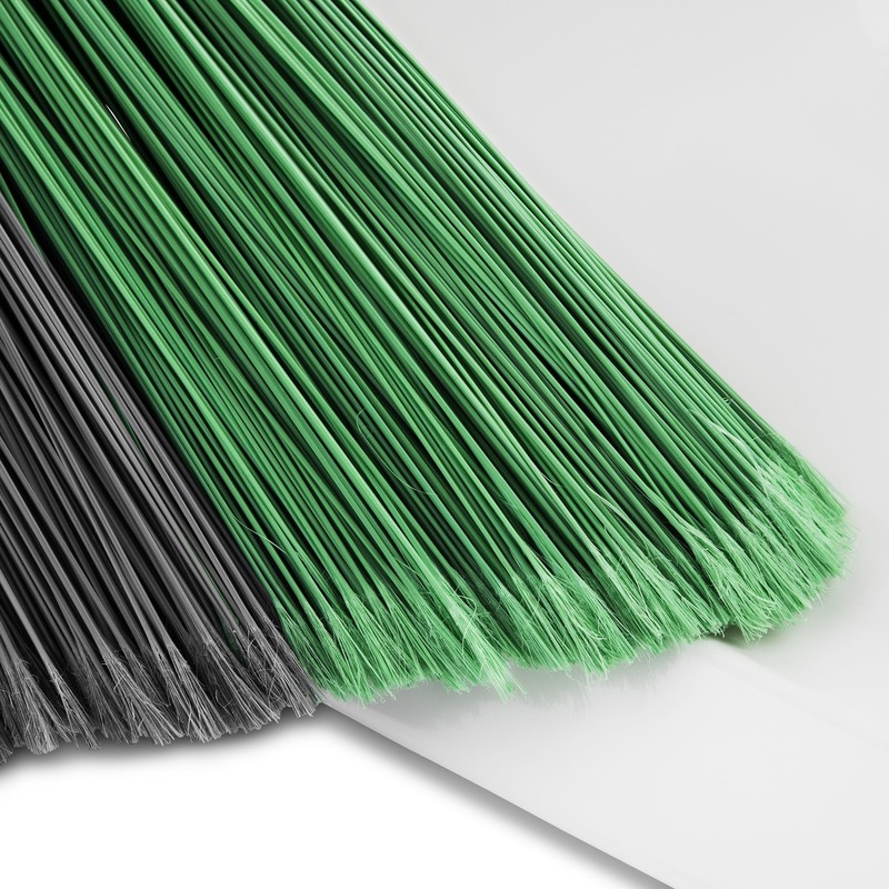 Precision Angle Broom and Dust Pan Green / White Clean Fibers Comb gallery