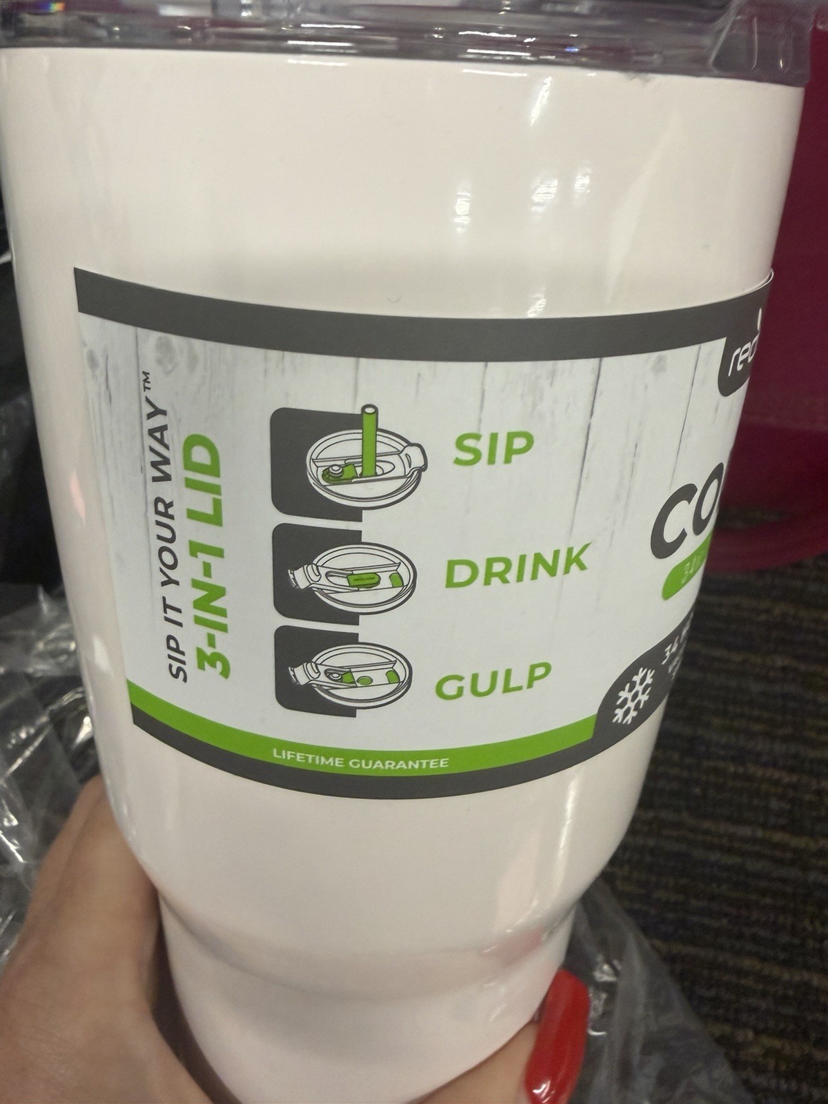 Reduce Cold 1 34 oz Vacuum Insulated Stainless Tumbler Pink gallery