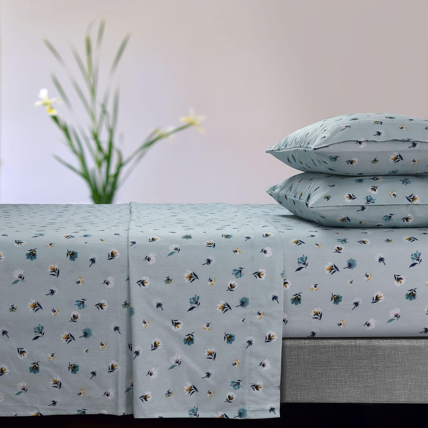Ultra-Soft Flannel Sheet Set, 170-GSM Cotton, Deep Pocket, Cozy Winter Bedding - gallery