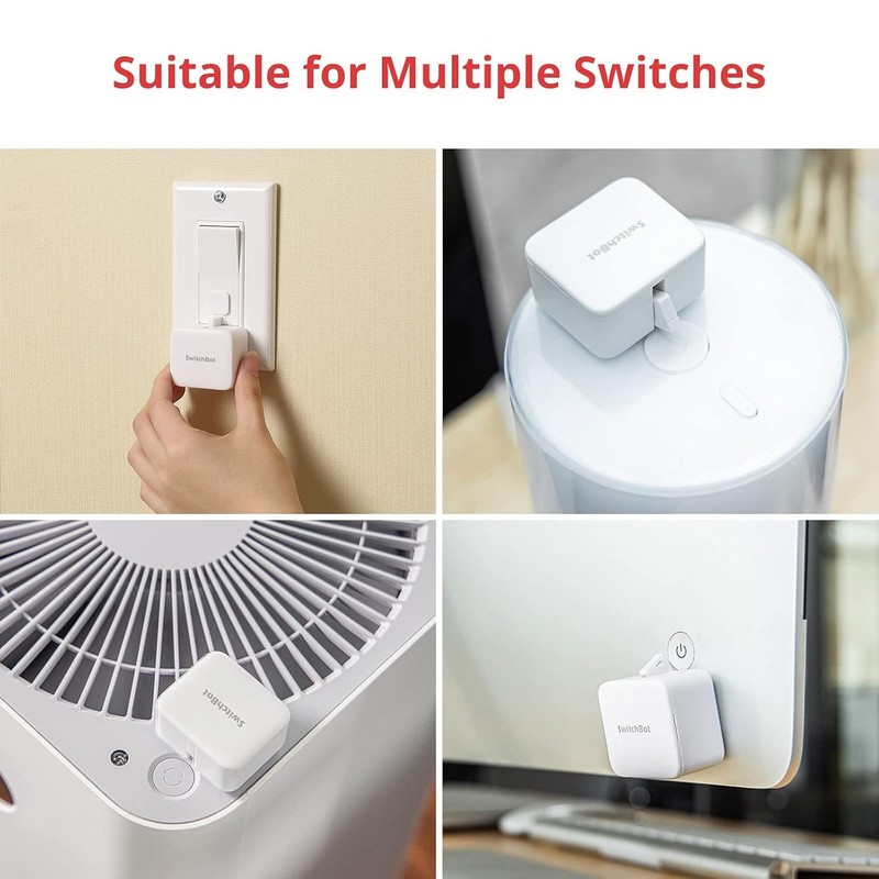 Switchbot Smart Switch Button Pusher (Bluetooth) App Timer Control, No Wiring gallery