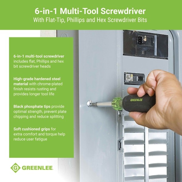 Greenlee 0153-42C Multi-Tool Driver,6 In 1 gallery