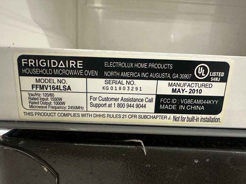 Genuine Frigidaire Microwave Touch Panel Assy # 5304477377 5304477390