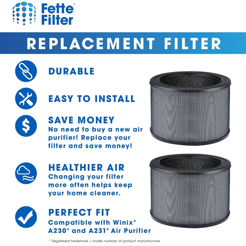 Air Purifier Replacement Filter Compatible with Winix Filter O for A230 and A231 gallery