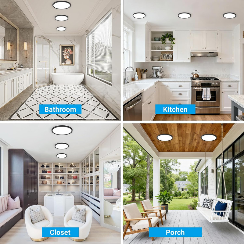 LED Flush Mount Ceiling Light,7Inch 15W,3000K/3500K/4000K/5000K/6500K 5 Color Te gallery