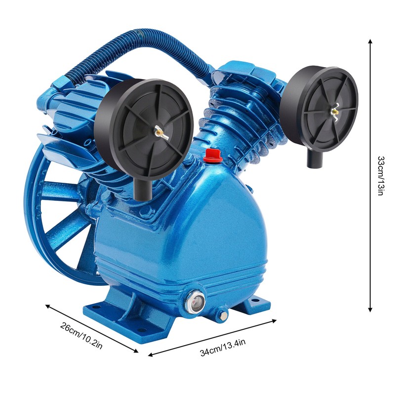 Replacement Air Compressor Pump Single Stage V Style Twin Cylinder 3 HP 2-Piston gallery