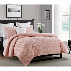 Swift Home Lightweight Oversized Enzyme Washed Crinkle Quilt Set