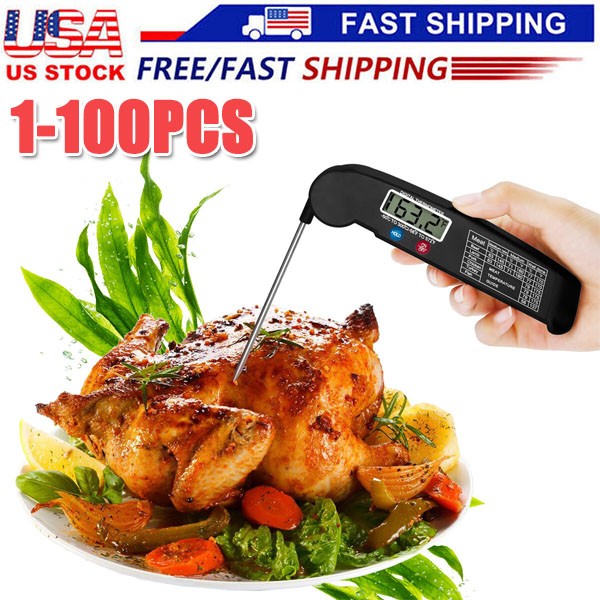 Instant Read Digital Meat Thermometer BBQ Grill Smoker For Kitchen Food Cooking gallery