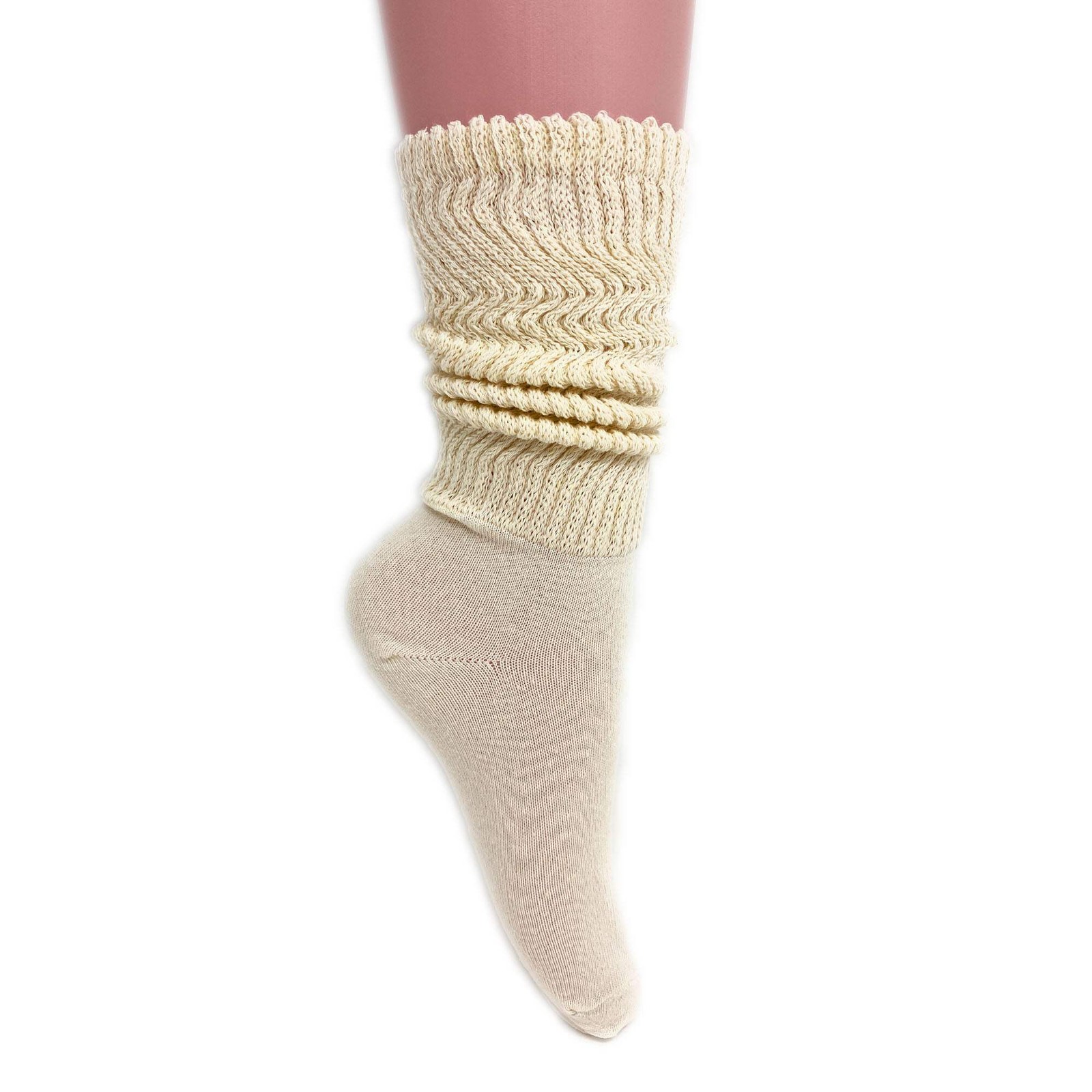 Women's Cotton Lightweight Slouch Socks Extra Thin 1 Pair Soft and Breathable gallery