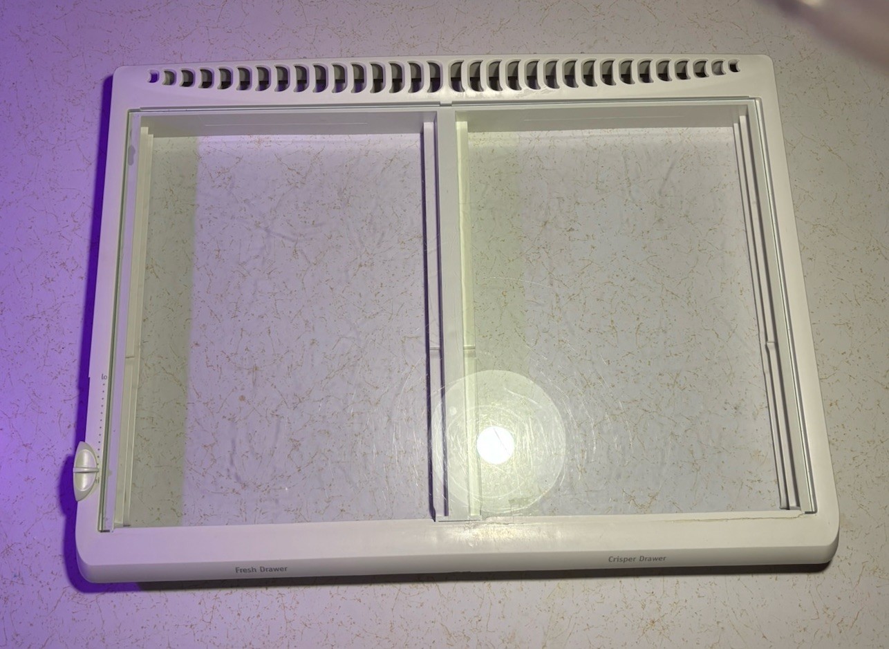 Crisper Shelf Frame: Electrolux Frigidaire Refrigerator 240364790 W/ Glass Inset gallery