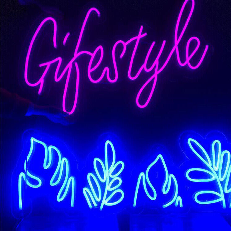 2835 Flexible LED Strip Waterproof Sign Neon Lights Tube + 12V Power Adapter Kit gallery