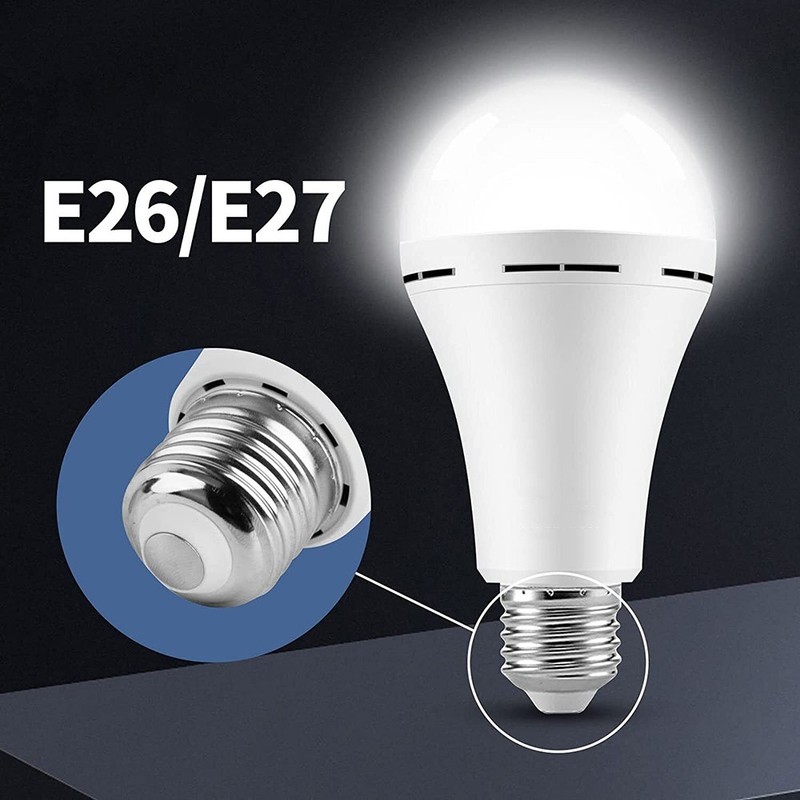 4PCS A19 Rechargeable Emergency Light Bulb 60W Equivalent 1200mAh Battery Backup gallery