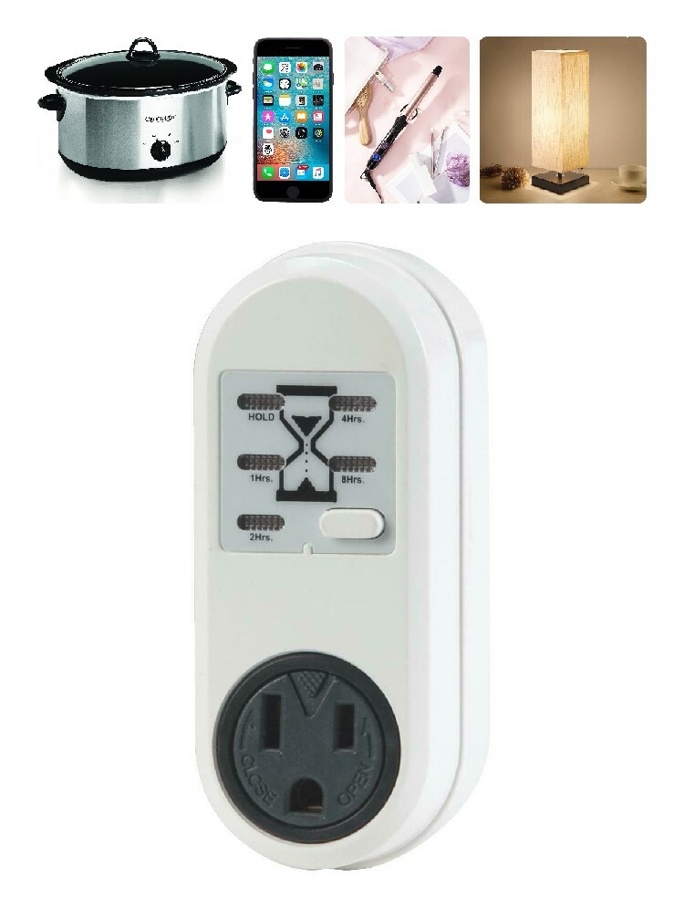 Simple Touch Indoor Countdown TIMER AutoOff Safety Outlet Receptacle 5 PRESETS