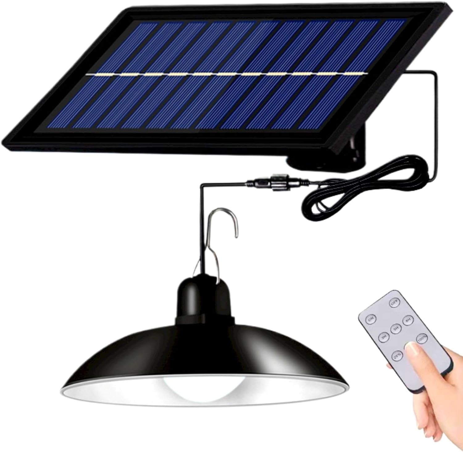 30LED Solar Power Pendant Lights Indoor Outdoor Gazebo Porch Hanging Shed Lamp gallery