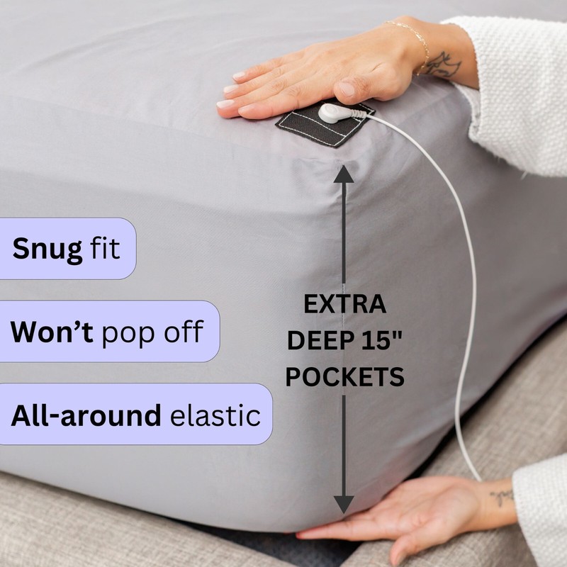 Fitted Grounding Sheets, 20% Silver + Organic Tensel, Silky Soft MADE IN USA gallery