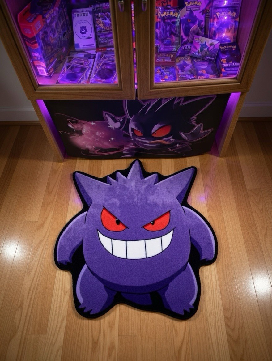 Anime Rug Pokemon Gengar Soft Mat Polyester Carpet 20” gallery