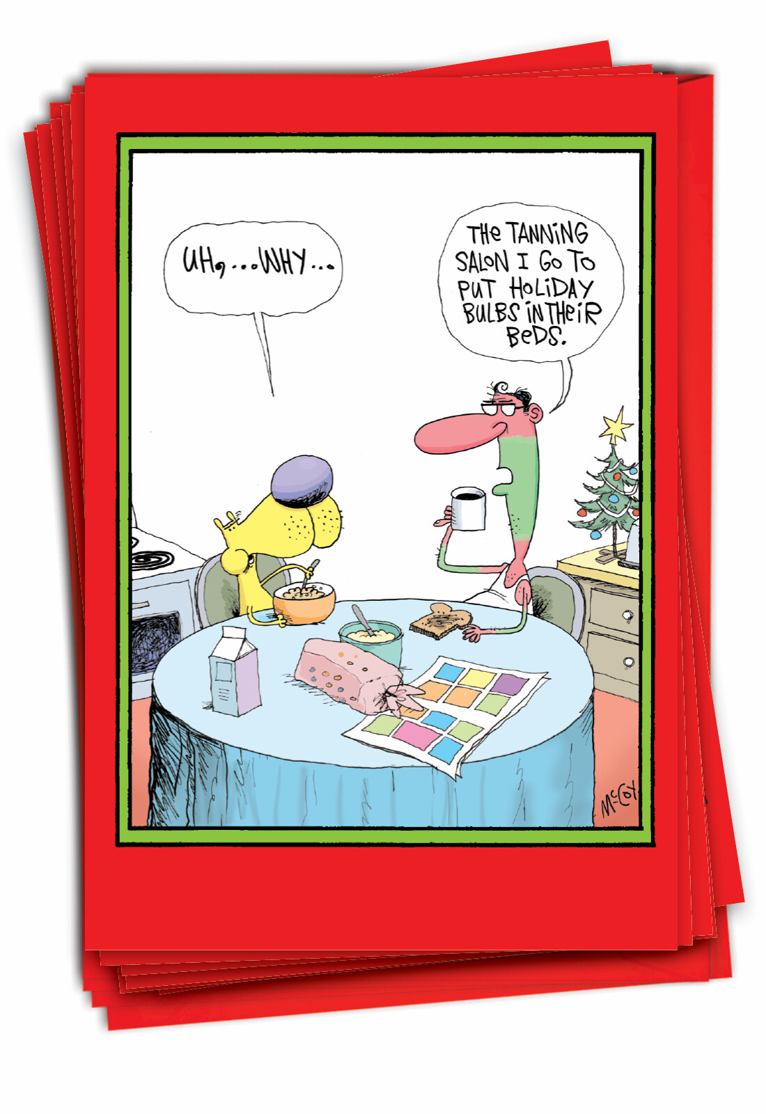 12 Funny Merry Christmas Cards (1 Design, 12 Cards) - Tan Glenn B5795 gallery