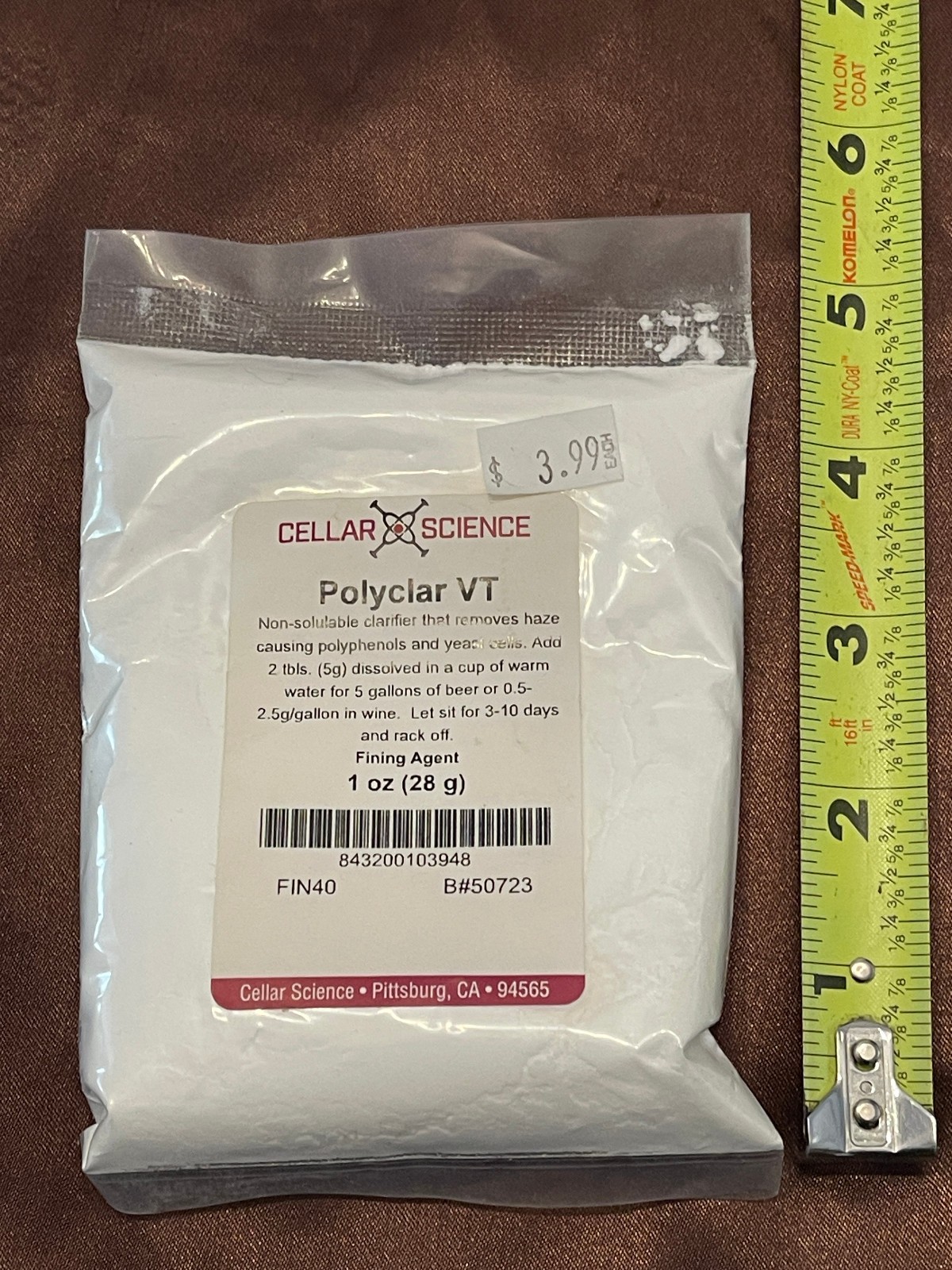 Polyclar VT Fining Agent Clarifier by Cellar Science for Wine or Beer gallery