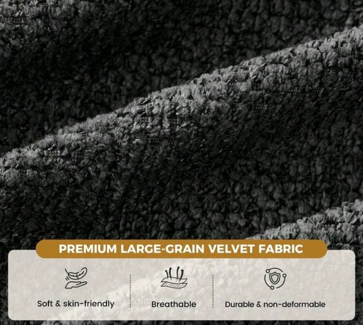 Black Bubble Tufted Sofa | Boucle | Cloud Couch | Modern Living Room gallery