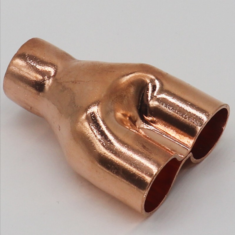 Tee Y Type Copper Fitting Welding Joint Split Union Intersection 6.35mm~54mm gallery