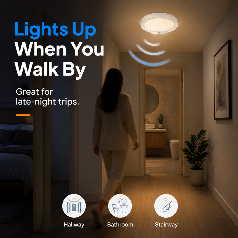 Wireless Closet Lights Motion Sensor，No Wiring motion sensor light indoor gallery