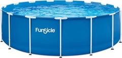 Above Ground Pool, 15ft x 48in Activity Round, Outdoor w/ Repair Patch