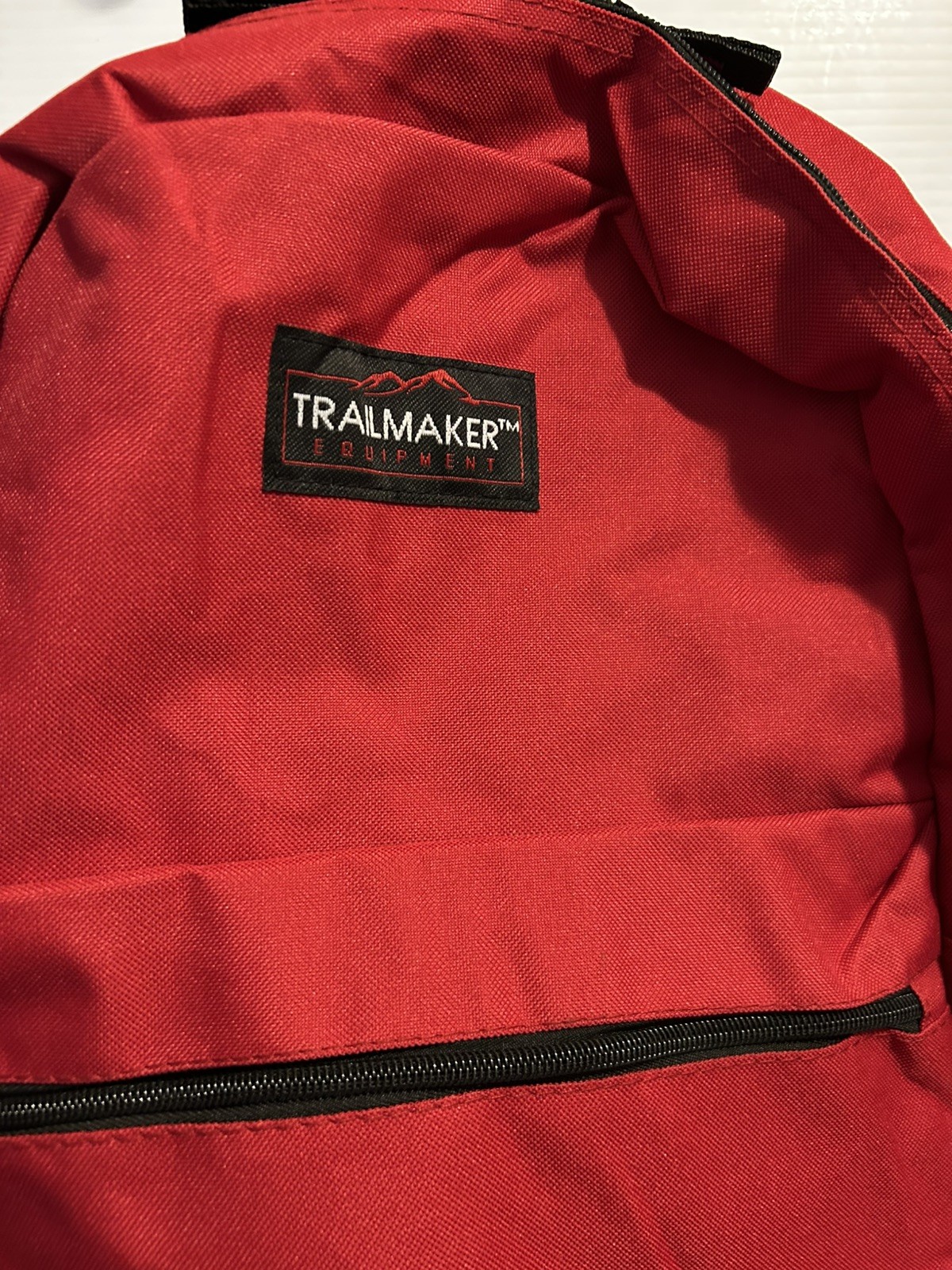 Trailmaker Equipment Classic Red 17” Backpack W/ Adjustable Straps New With Tag 3