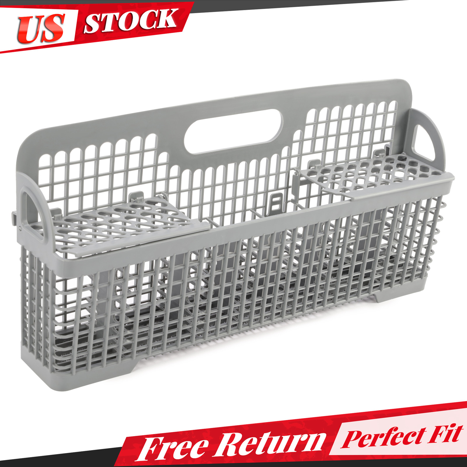 Compatible with Whirlpool Kenmore Dishwasher Silverware Basket For 8531233 New gallery