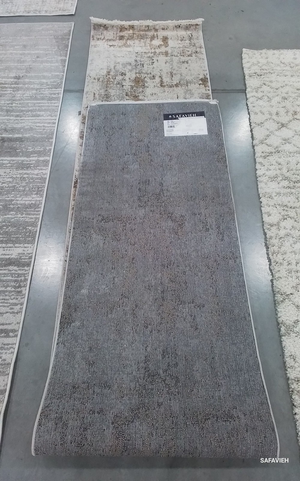GREY / GOLD 2'-2" x 12'-0" Back Stain Rug, Reduced Price 1172785944 SHV723G-212 gallery