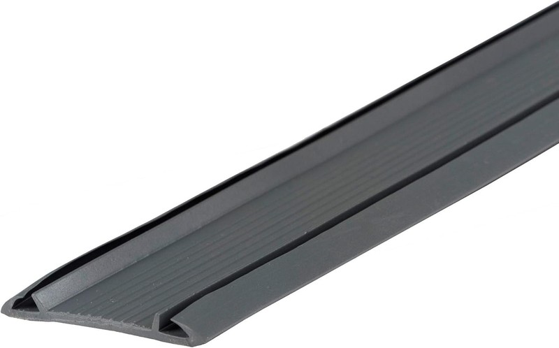 36" Gray Vinyl Door Threshold Insert - Flexible Seal Against Drafts & Moisture gallery