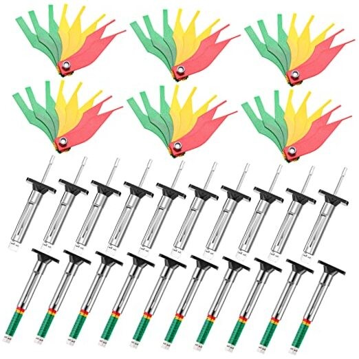 Tire Tread Depth Gauge Brake Lining Gauge Set Color Coded Tire Brake Lining 30 gallery