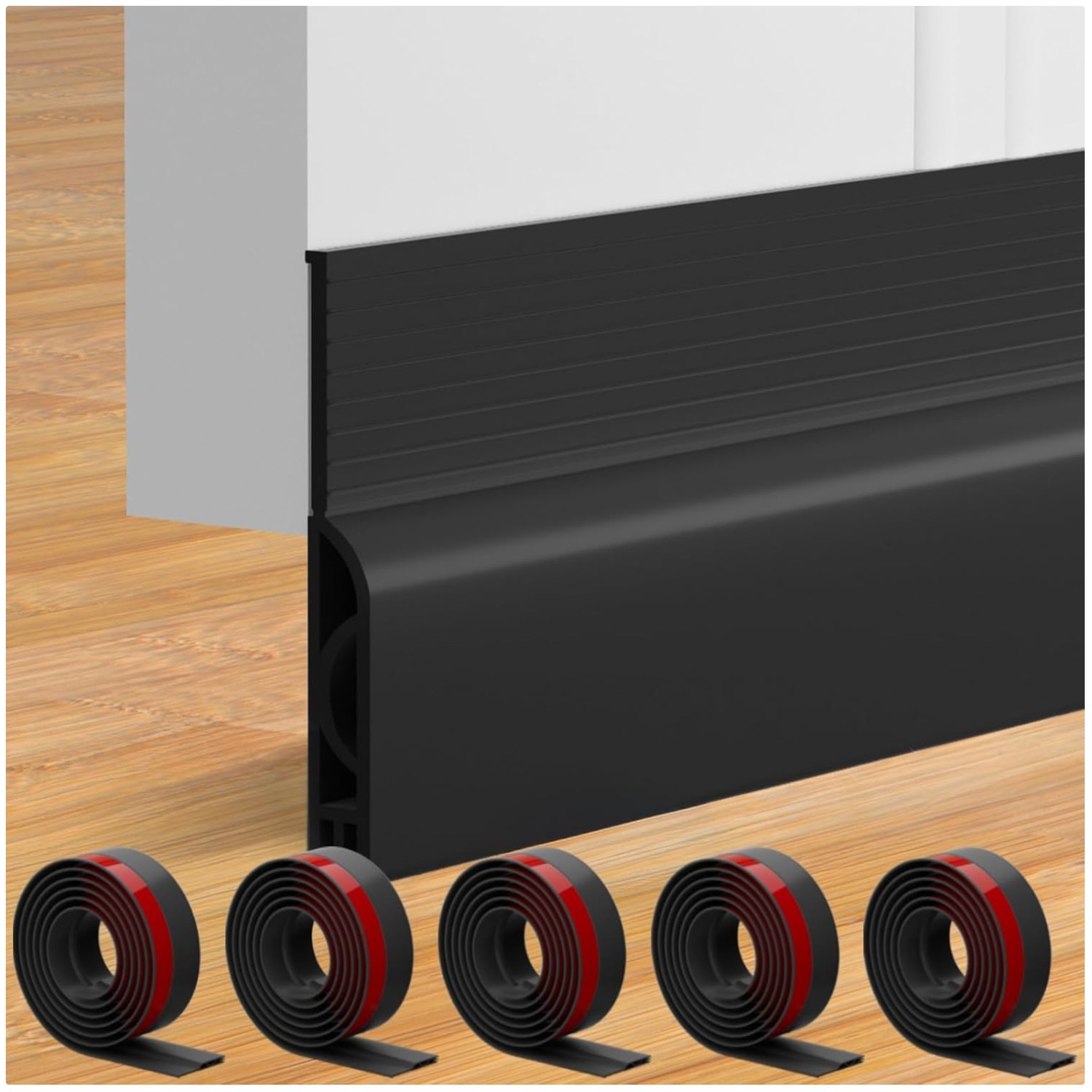 Silicone Door Sweep - Energy Efficient Draft Blocker gallery