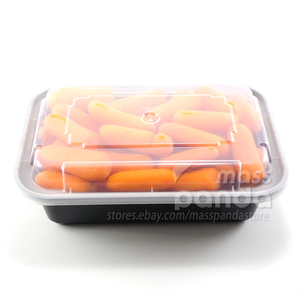 Pactiv 24 oz Plastic Meal Prep Food Containers w/ Lids, High Quality Made in USA gallery
