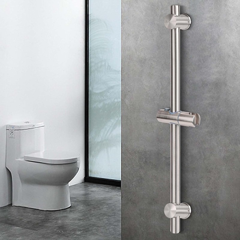 Slide Bar with Height/Angle Adjustable Handheld Shower Holder, Bathroom SUS 304 gallery