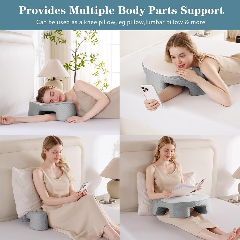 Side Sleeper Pillow - Ergonomic Memory Foam Shoulder Pillow with Arm Holes for N gallery