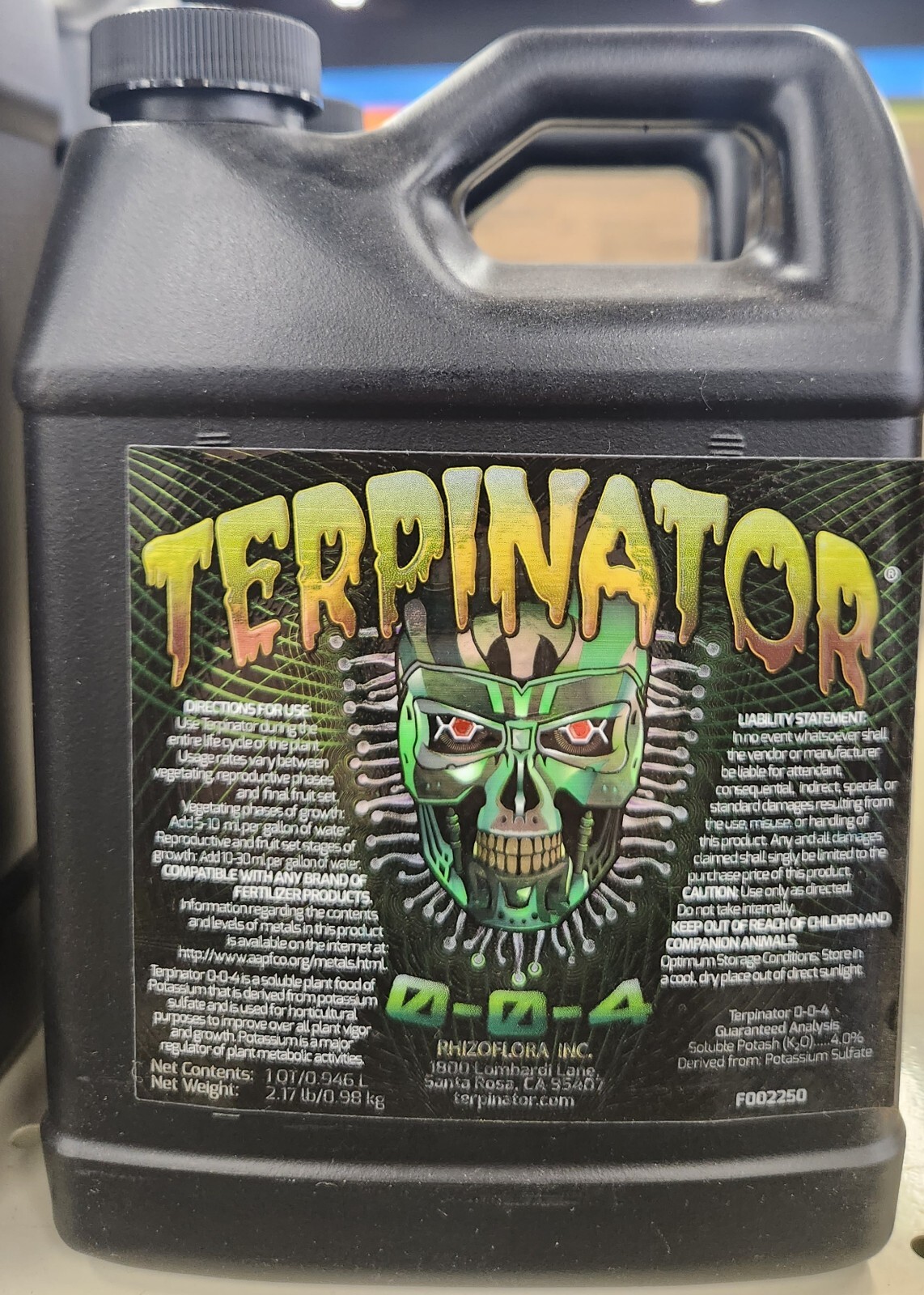Terpinator 0-0-4 Nutrient Addative 32oz New Free Shipping gallery