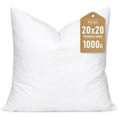 Synthetic Down Pillow Insert, 20×20 Down Alternative Throw Pillow Insert. Ult…