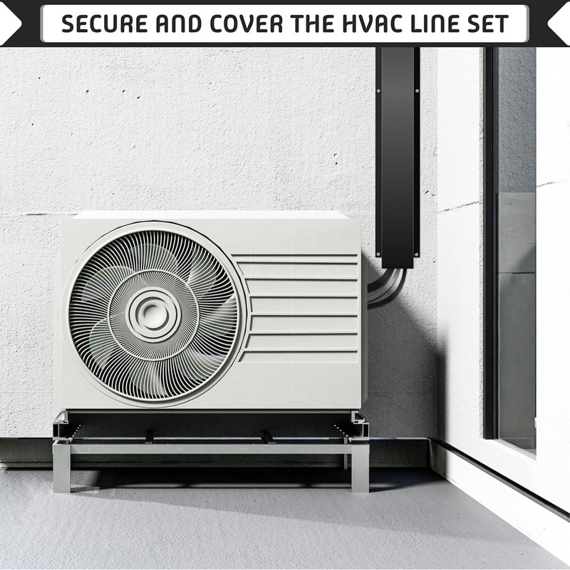 FEBTECH - Metal Lineset Cover 6" W x 19 FEET L - Carbon Steel AC Line Cover gallery