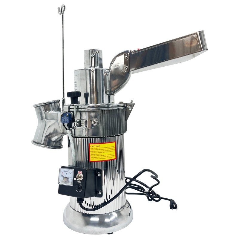 110V Automatic Desk-Top Continuous Hammer Mill Grinder Pulverizer 20kg/h gallery
