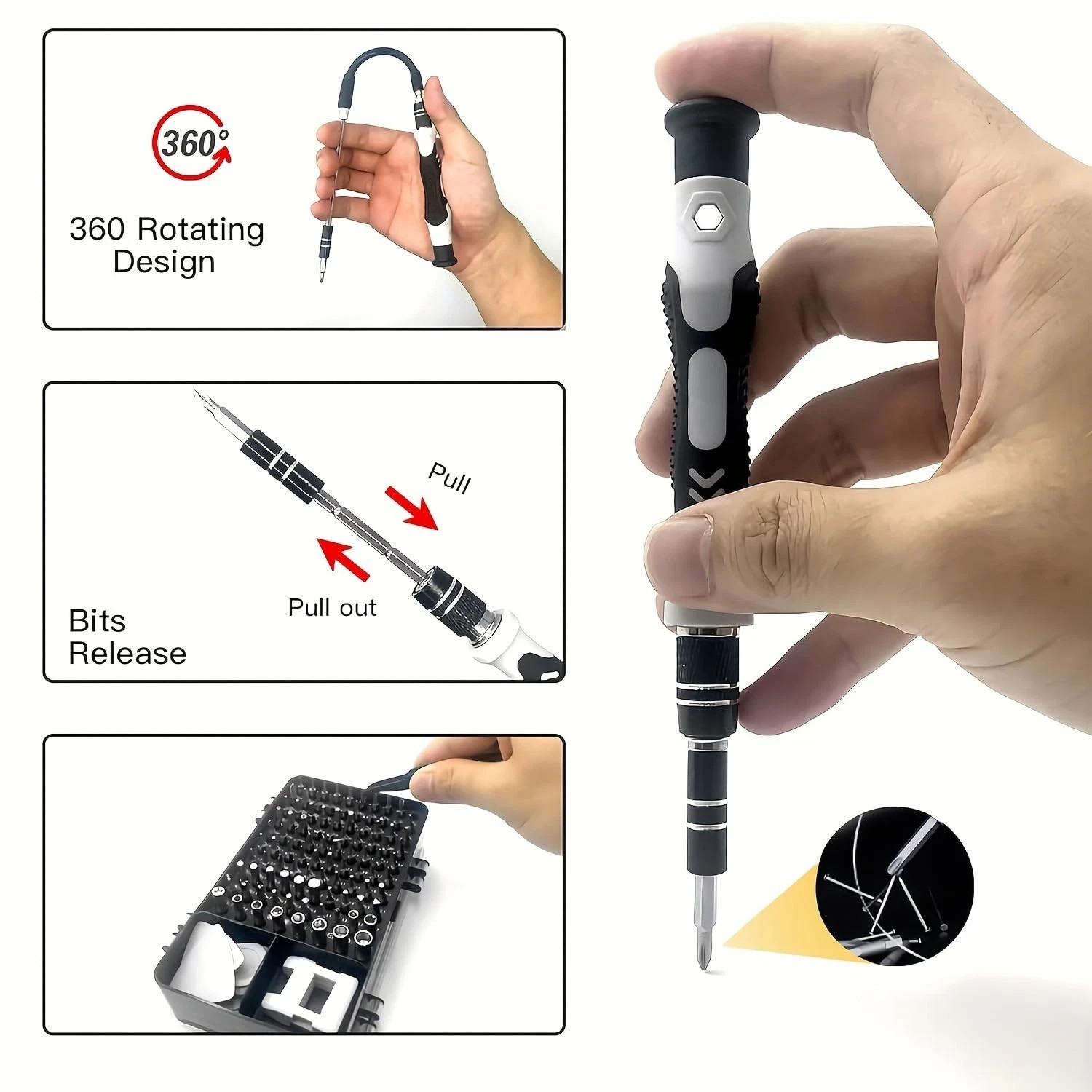 115 in 1 Mini Magnetic Precision Screwdriver Set PC Phone Electronics Repair Kit gallery