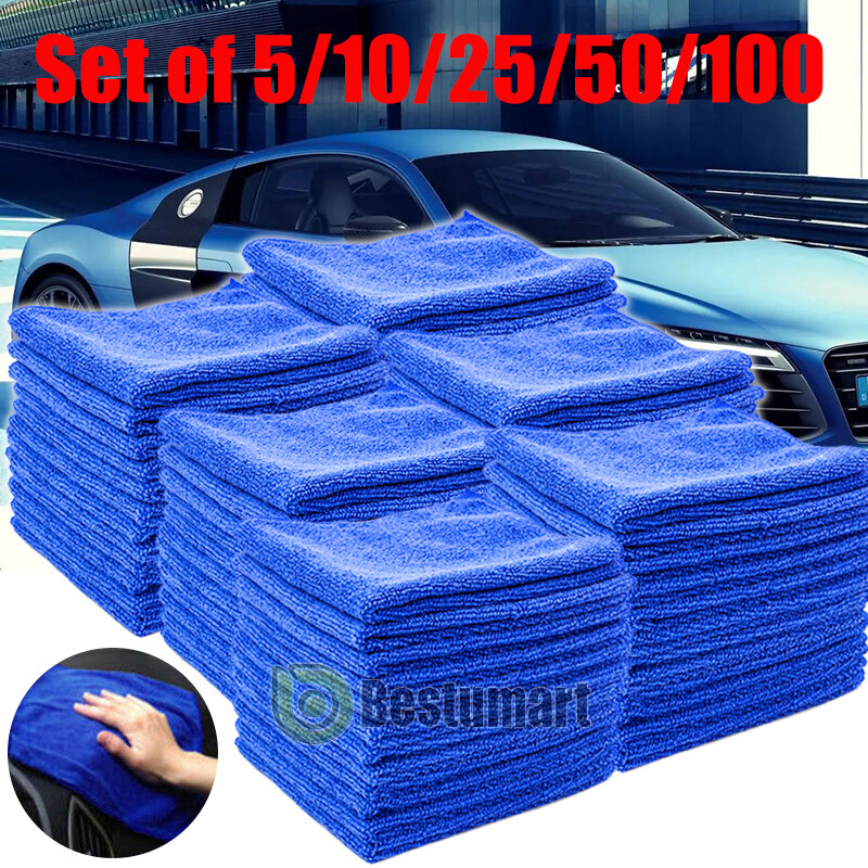 100x Microfiber Towel Cleaning Cloth for LED TV Computer Tablet Auto Detailing gallery