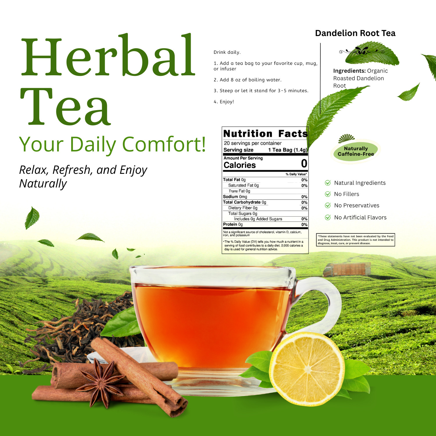 Dandelion Root Tea - Digestive System gallery