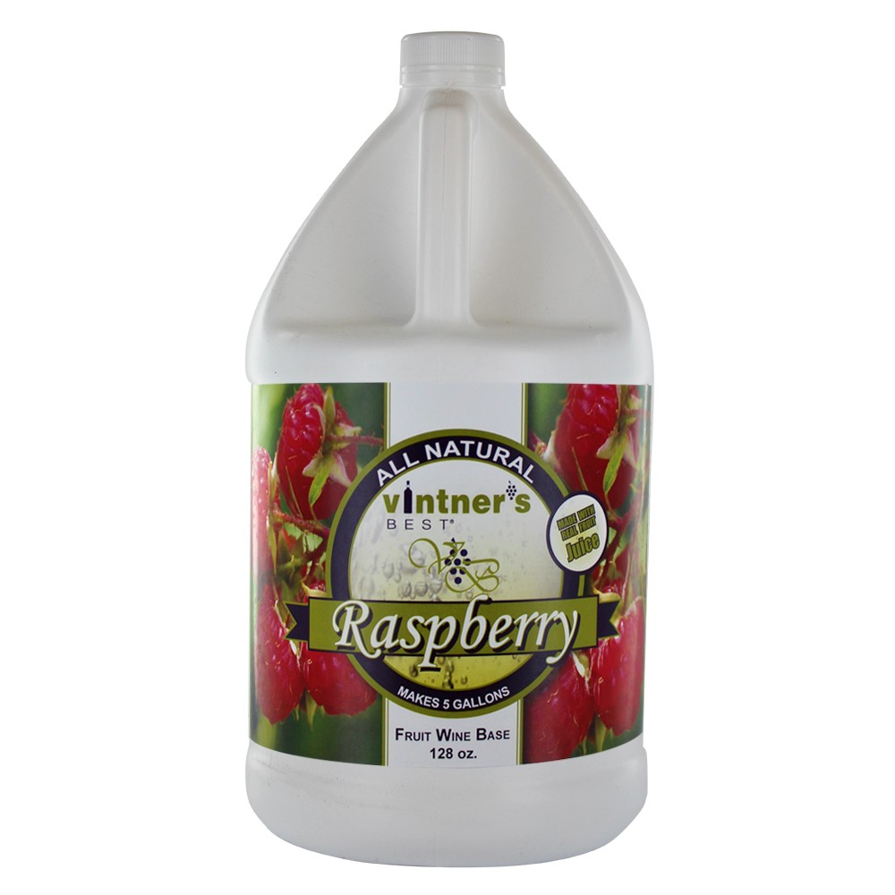 Vintners Best Fruit Wine Base Raspberry for Home Wine Making 128 oz. Jug gallery