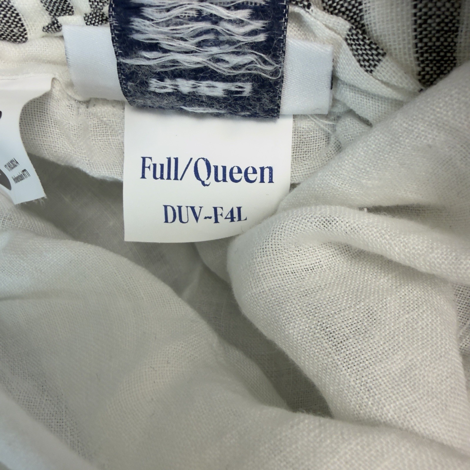 NWOT Brooklinen Washed Linen 2-Sided Duvet Cover Charcoal Chambray Full/Queen gallery