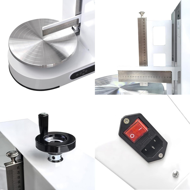 Cake Smoothing Machine with Turntable & Graduated Scraper for Perfect Finishes gallery