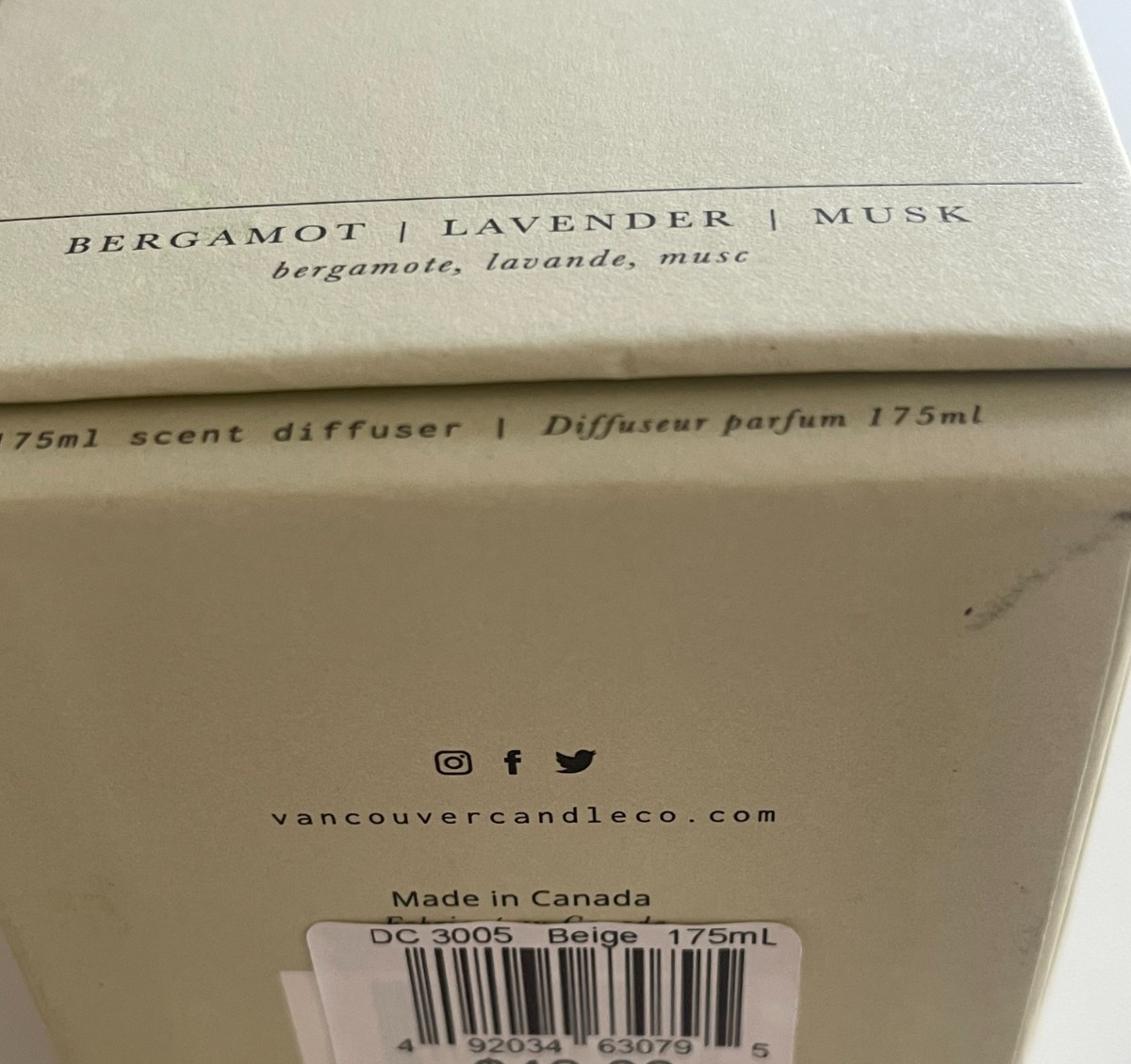 Vancouver Candle Co. Reed Diffuser Set Silentium– 5.9 fl oz New in Box gallery