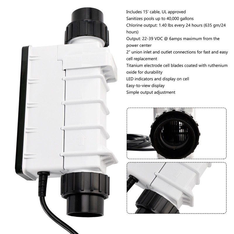IC40 EC-520555 Replacement Salt Cell Chlorine Generator for In-Ground Pools Up gallery