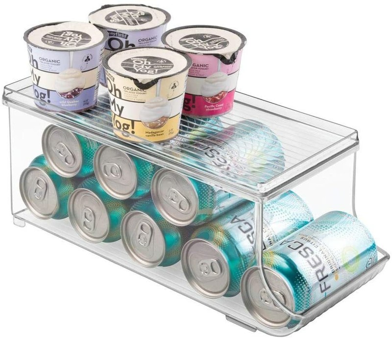 mDesign Plastic Kitchen Pantry Freezer Storage Organizer Bin Combo - Set of 3 gallery